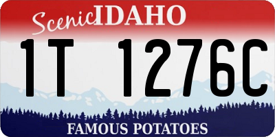 ID license plate 1T1276C