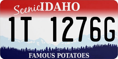 ID license plate 1T1276G