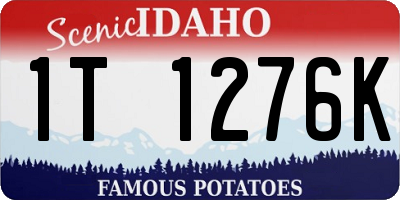 ID license plate 1T1276K