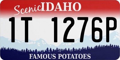 ID license plate 1T1276P