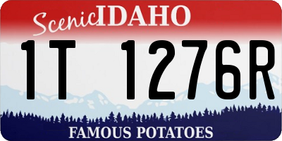 ID license plate 1T1276R