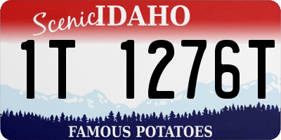 ID license plate 1T1276T