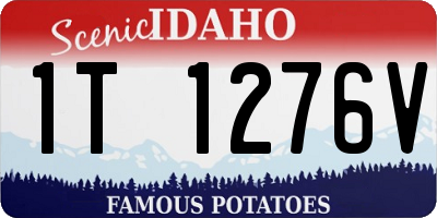 ID license plate 1T1276V