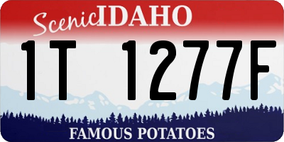 ID license plate 1T1277F