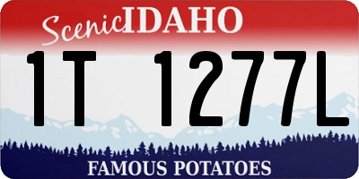 ID license plate 1T1277L