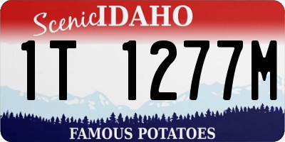 ID license plate 1T1277M