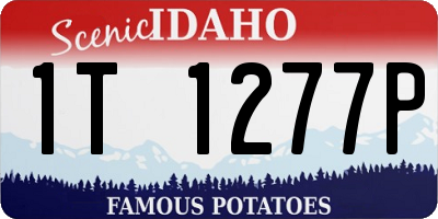 ID license plate 1T1277P