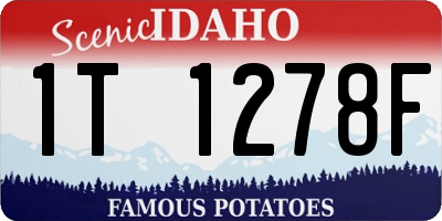 ID license plate 1T1278F