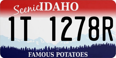 ID license plate 1T1278R
