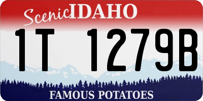 ID license plate 1T1279B