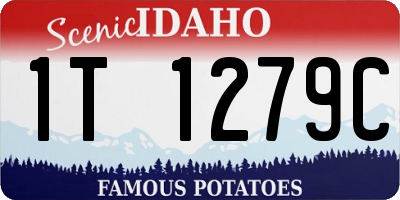 ID license plate 1T1279C