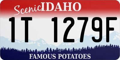 ID license plate 1T1279F