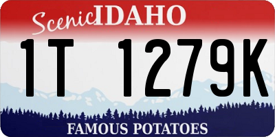 ID license plate 1T1279K