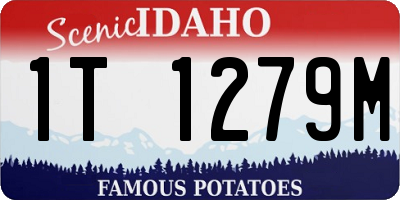 ID license plate 1T1279M