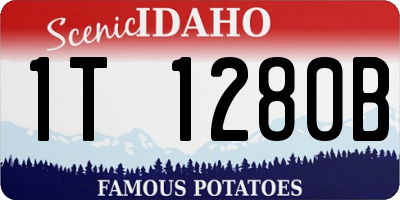 ID license plate 1T1280B
