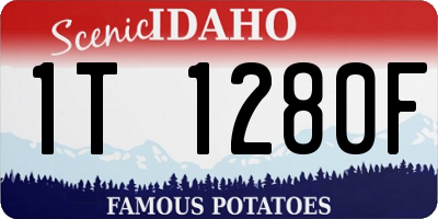 ID license plate 1T1280F