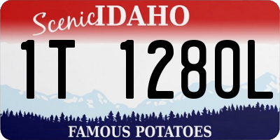 ID license plate 1T1280L