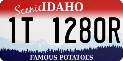 ID license plate 1T1280R