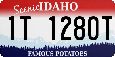 ID license plate 1T1280T