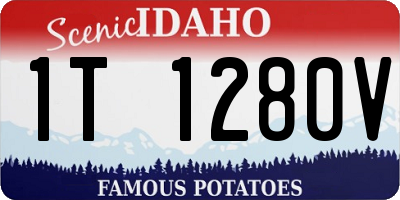 ID license plate 1T1280V