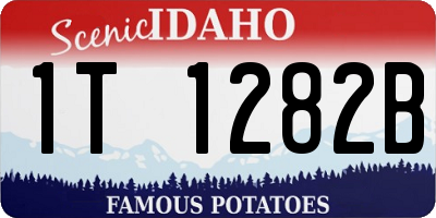 ID license plate 1T1282B