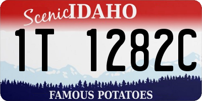 ID license plate 1T1282C