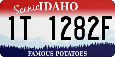 ID license plate 1T1282F