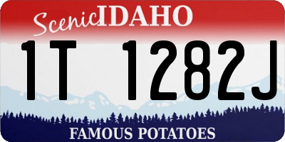 ID license plate 1T1282J