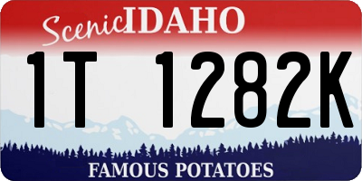 ID license plate 1T1282K