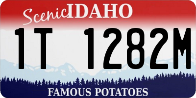 ID license plate 1T1282M