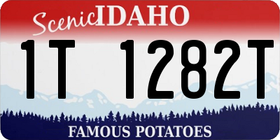 ID license plate 1T1282T
