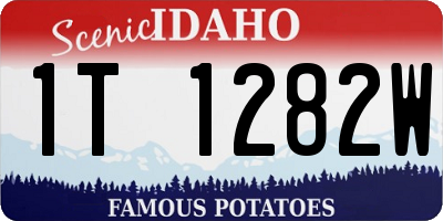 ID license plate 1T1282W