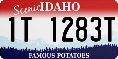 ID license plate 1T1283T