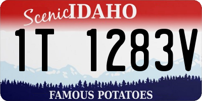 ID license plate 1T1283V