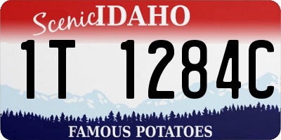 ID license plate 1T1284C