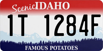 ID license plate 1T1284F