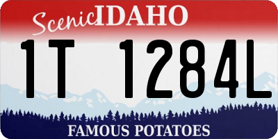 ID license plate 1T1284L