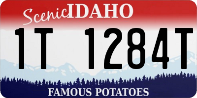 ID license plate 1T1284T