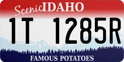 ID license plate 1T1285R