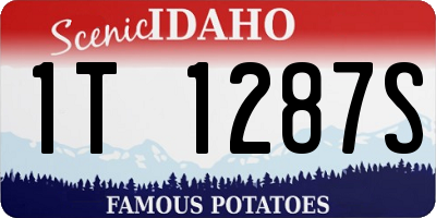 ID license plate 1T1287S