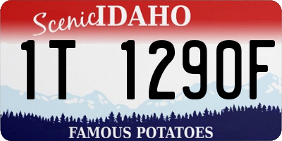 ID license plate 1T1290F