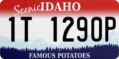 ID license plate 1T1290P