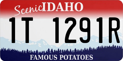 ID license plate 1T1291R