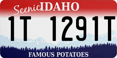 ID license plate 1T1291T