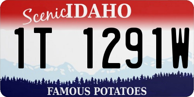 ID license plate 1T1291W