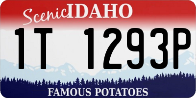ID license plate 1T1293P