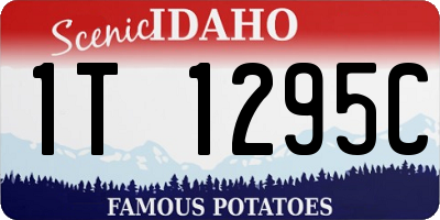 ID license plate 1T1295C