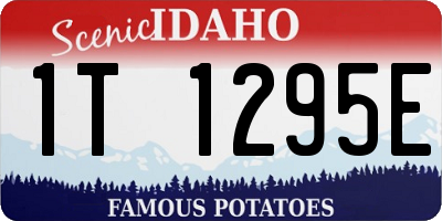 ID license plate 1T1295E
