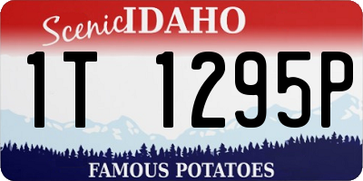 ID license plate 1T1295P
