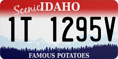 ID license plate 1T1295V